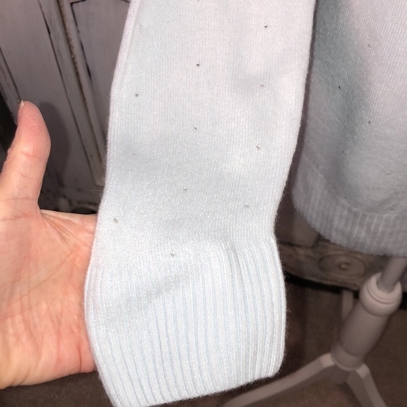 Debbie Morgan Embellished Blue Moon Scoop Neck Long Sleeve Sweater S/M NWT - Picture 6 of 13